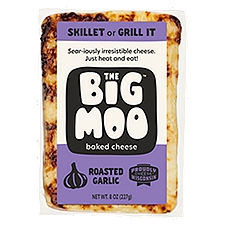The Big Moo Roasted Garlic Baked Cheese, 8 oz
