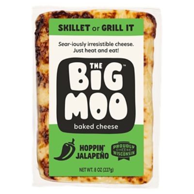 The Big Moo Hoppin' Jalapeño Baked Cheese, 8 oz