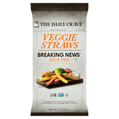 The Daily Crave Breaking News Veggie Straws Value Pack, 9 oz