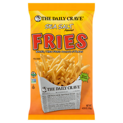 The Daily Crave Sea Salt Flavored Fries, 4.25 oz