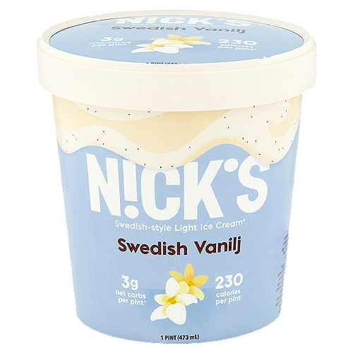 Nick's Swedish Vanilj Ice Cream, 1 pint