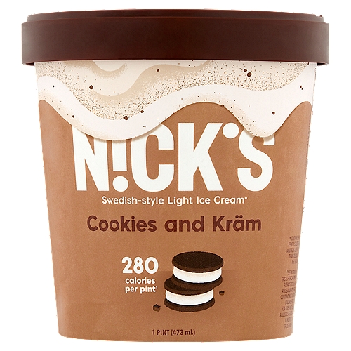 N!ck's Cookies and Kräm Swedish-Style Light Ice Cream, 1 pint