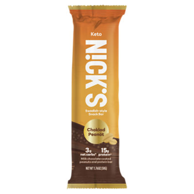 N!ck's Keto Swedish-Style Choklad Peanöt Snack Bar, 1.76 oz