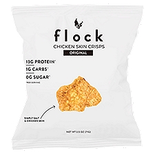 Flock Original Chicken Skin Crisps, 2.5 oz