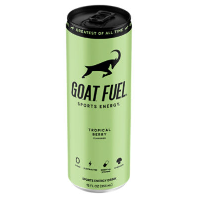 G.O.A.T. Fuel Tropical Berry Flavored Sports Energy Drink, 12 fl oz