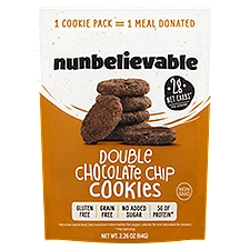 Nunbelievable Double Chocolate Chip Cookies, 2.26 oz