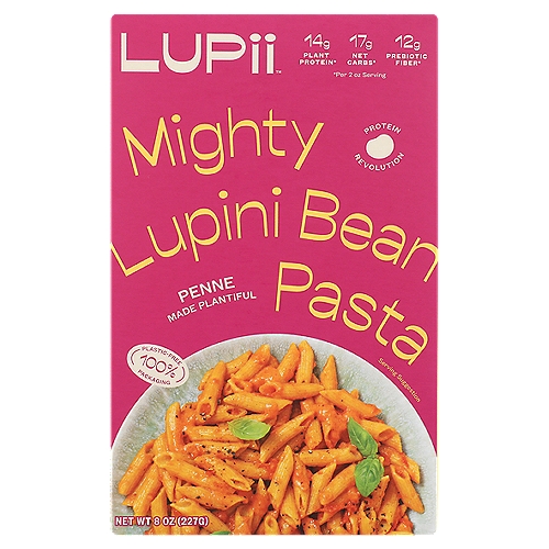Lupii Mighty Lupini Bean Penne Pasta, 8 oz
