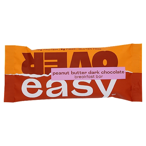 Over Easy Peanut Butter Dark Chocolate Breakfast Bar, 1.80 oz