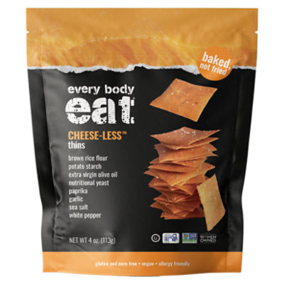 Every Body Eat Cheese-Less Thins, 4 oz