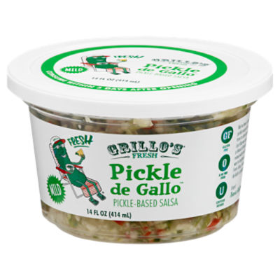 Grillo's Pickles Fresh Pickle de Gallo Pickle-Based Salsa, 14 fl oz