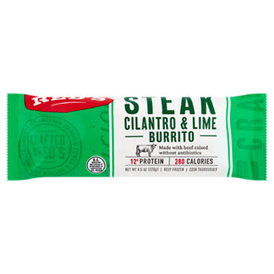 Red's Steak Cilantro & Lime Burrito, 4.5 oz