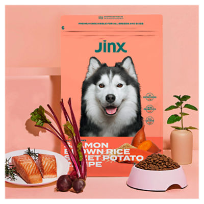 Jinx Salmon Brown Rice Sweet Potato Recipe Premium Dog Kibble for