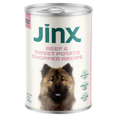 Jinx Beef Sweet Potato Chopped Recipe Grain Free Dog Food 13 oz