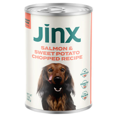 Jinx Salmon & Sweet Potato Chopped Recipe Grain Free Dog Food, 13 oz