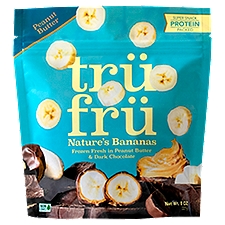 Trü Frü Nature's Bananas in Peanut Butter & Dark Chocolate, 8 Ounce