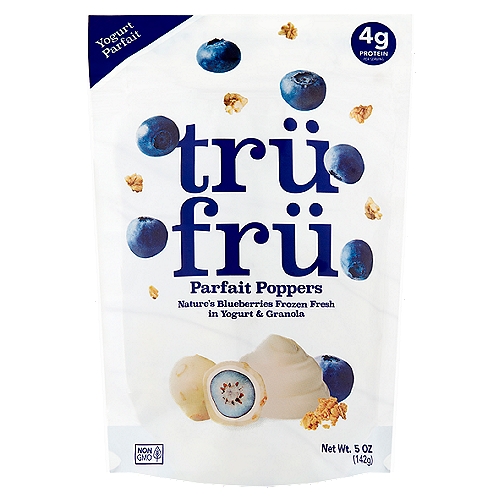 Trü Frü Blueberries Yogurt Parfait Poppers, 5 oz