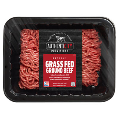 Authenticity Provisions Natural Grass Fed Ground Beef, 16 oz