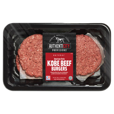 Authenticity Provisions Natural American Style Kobe Beef Burgers, 20 oz