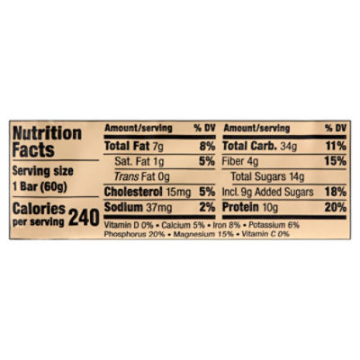 JAMBAR Malt Nut Melody Organic Artisan Energy Bar, 2.12 oz
