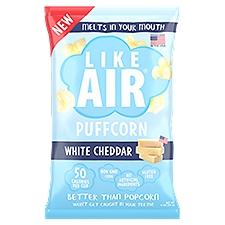 Like Air White Cheddar, Baked Puffcorn, 4 Ounce