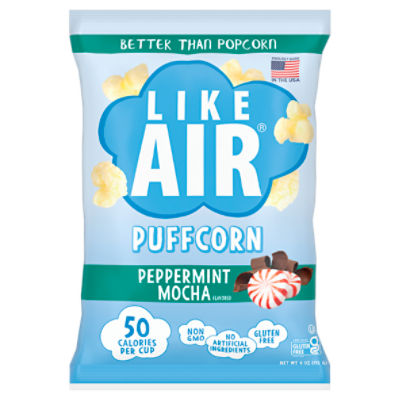 Like Air Peppermint Mocha Flavored Puffcorn, 4 oz