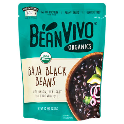 BeanVIVO Organics Baja Black Beans, 10 oz