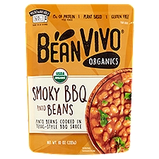 BeanVIVO Organics Smoky BBQ Pinto Beans, 10 oz