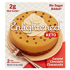 Enlightened Keto Cheesecake, Caramel Chocolate, 5.6 Ounce