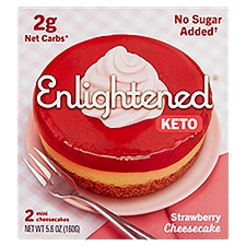 Enlightened Keto Cheesecake, Strawberry, 5.6 Ounce