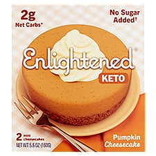 Enlightened Keto Pumpkin Cheesecake, 2 count, 5.6 oz