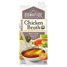 Bonafide Provisions Organic Chicken, Broth, 32 Fluid ounce