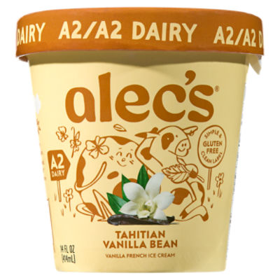 Alec's Tahitian Vanilla Bean French Ice Cream, 14 fl oz