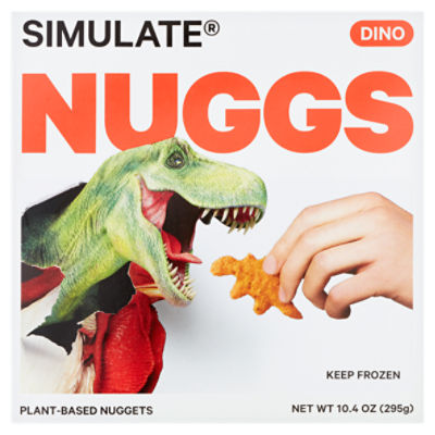 Simulate Nuggs Dino Plant-Based Nuggets, 10.4 oz - Fairway