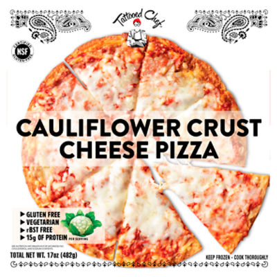 Tattooed Chef Cauliflower Crust Cheese Pizza, 17 oz Fairway
