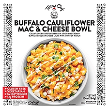 Tattooed Chef Buffalo Cauliflower, Mac & Cheese Bowl, 10 Ounce