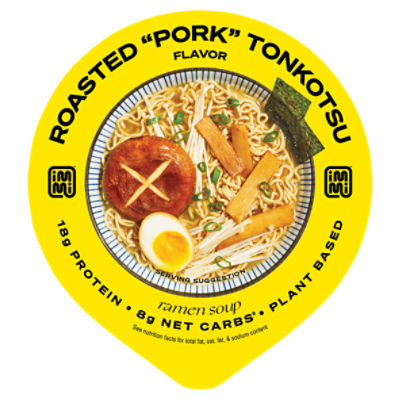 immi Roasted "Pork" Tonkotsu Flavor Ramen Soup, 2.0 oz