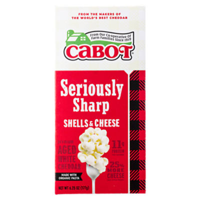 Cabot Seriously Sharp Shells & Cheese, 6.25 oz