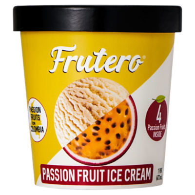 Frutero Passion Fruit Ice Cream, 1 pint