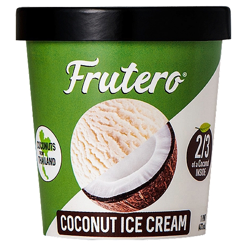 Frutero Coconut Ice Cream, 1 pint