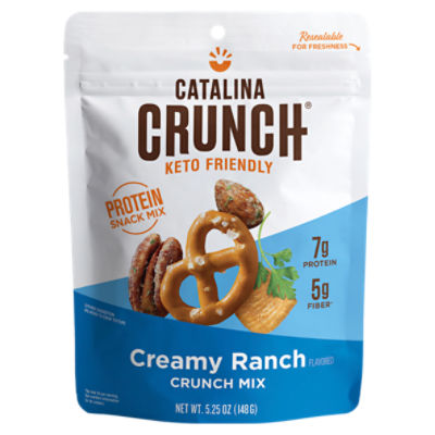 Catalina Crunch Keto Friendly Creamy Ranch Crunch Snack Mix, 6 oz