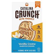 Catalina Crunch Vanilla Creme, Sandwich Cookies, 6.8 Ounce