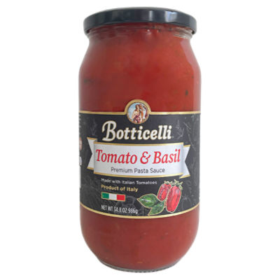 Botticelli Tomato & Basil Premium Pasta Sauce, 34.8 oz