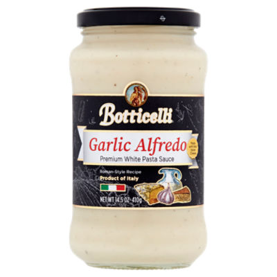 Botticelli Garlic Alfredo Premium White Pasta Sauce, 14.5 oz