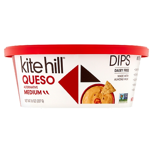Kite Hill Plant-Based Artisans Medium Queso Alternative Dips, 8 oz
Made with creamy almond milk, ripe tomatoes, bell pepper & jalapeno, our plant-based queso alternative is boldly irresistible.