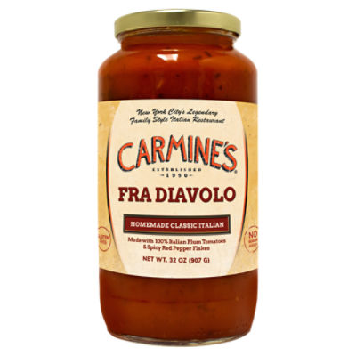 Carmine's Homemade Classic Italian Fra Diavolo Sauce, 32 oz