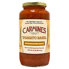 Carmine's Homemade Classic Italian Tomato Basil Sauce, 32 oz