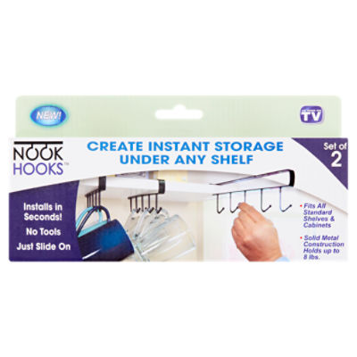 Nook Hooks Under Hooks, 2 count ShopRite