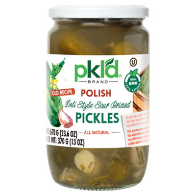 Pkl'd Polish Deli Style Sour Brined Pickles, 23.6 oz - The Fresh 