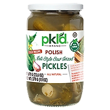 Pkl'd Polish Deli Style Sour Brined Pickles, 23.6 oz