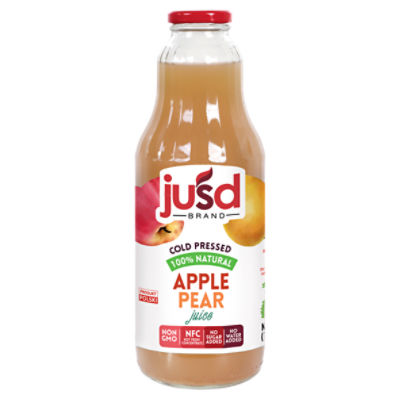 Ju'sd 100% Natural Apple Pear Juice, 33.8 fl oz